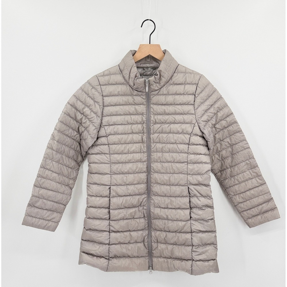 Womens M Slim Fit Packable Lightweight Down Puffer Jacket Quilted Outerwear